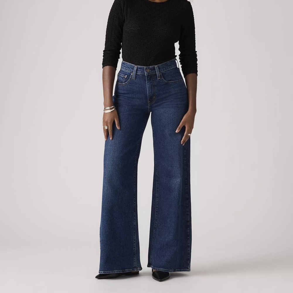 Levi's Women's Wide-Leg High-Rise Jeans - Dark Blue